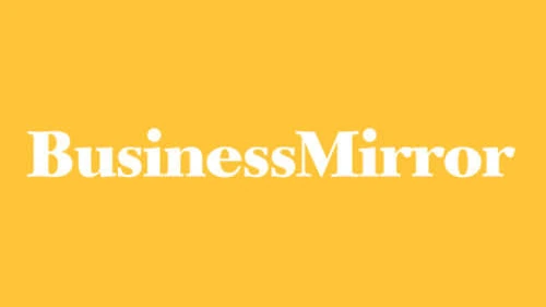 BusinessMirror wordmark in white on a gold background.